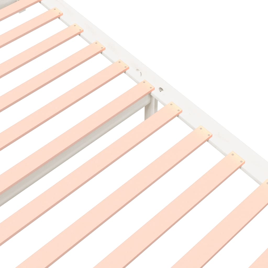 Sengeramme hvit heltre 140x190 cm