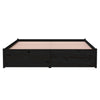 Sengeramme svart heltre 140x190 cm