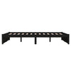 Sengeramme svart heltre 140x190 cm