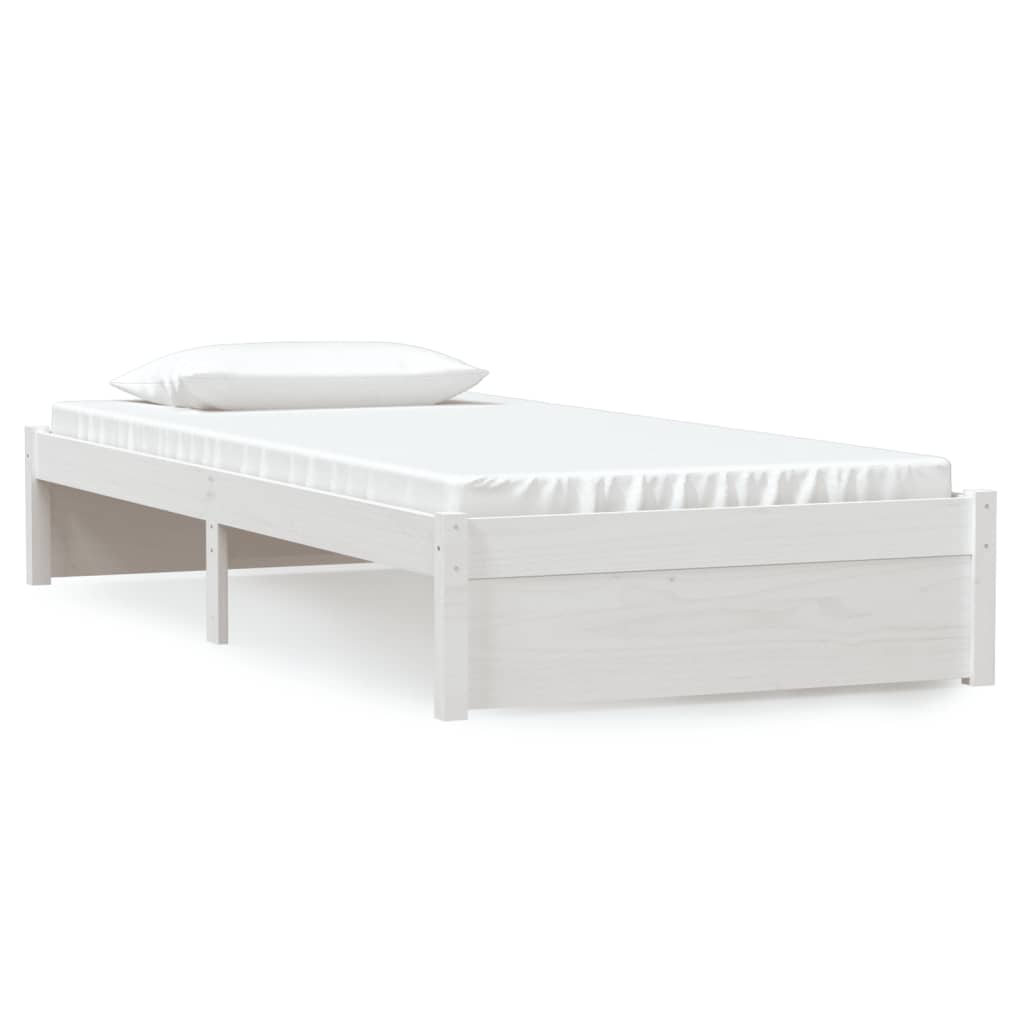 Sengeramme hvit heltre 90x200 cm