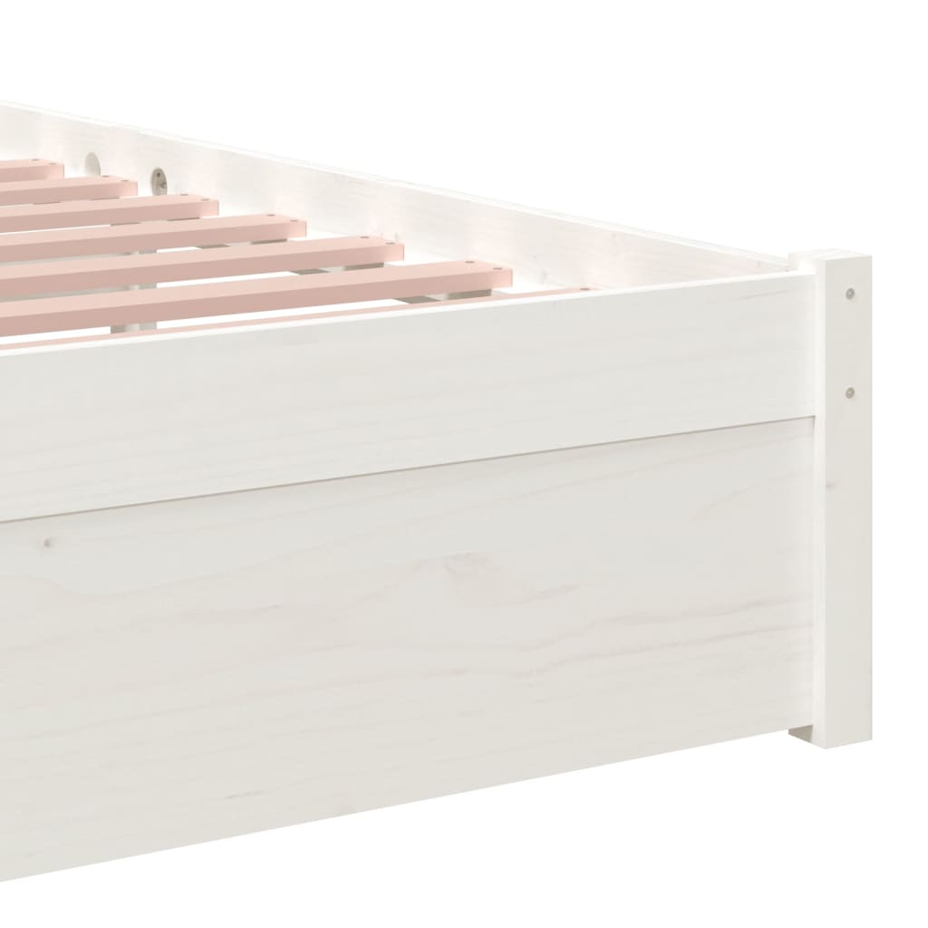 Sengeramme hvit heltre 90x200 cm