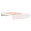 Sengeramme hvit heltre 120x200 cm