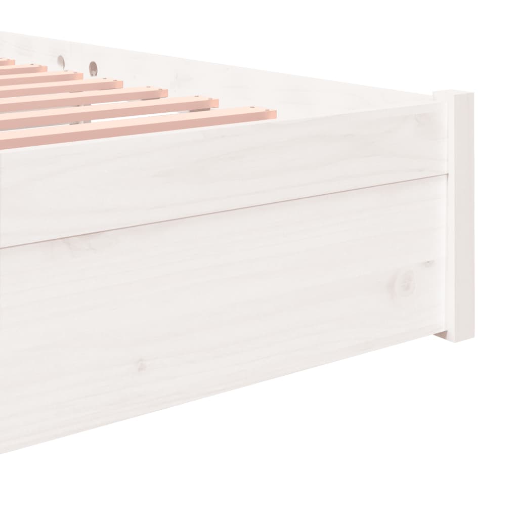 Sengeramme hvit heltre 120x200 cm