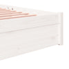 Sengeramme hvit heltre 120x200 cm