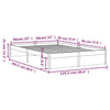 Sengeramme hvit heltre 120x200 cm
