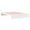 Sengeramme hvit heltre 140x200 cm