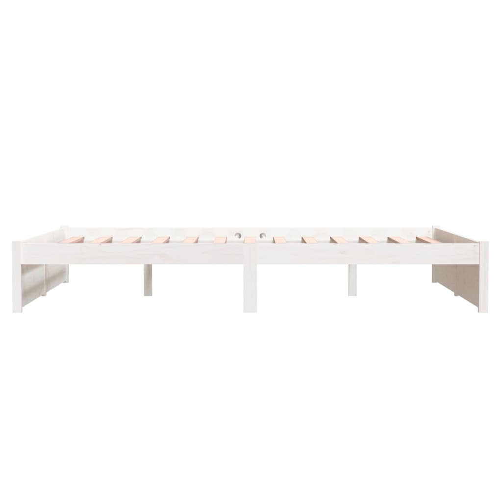Sengeramme hvit heltre 140x200 cm