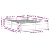 Sengeramme honningbrun heltre 140x200 cm