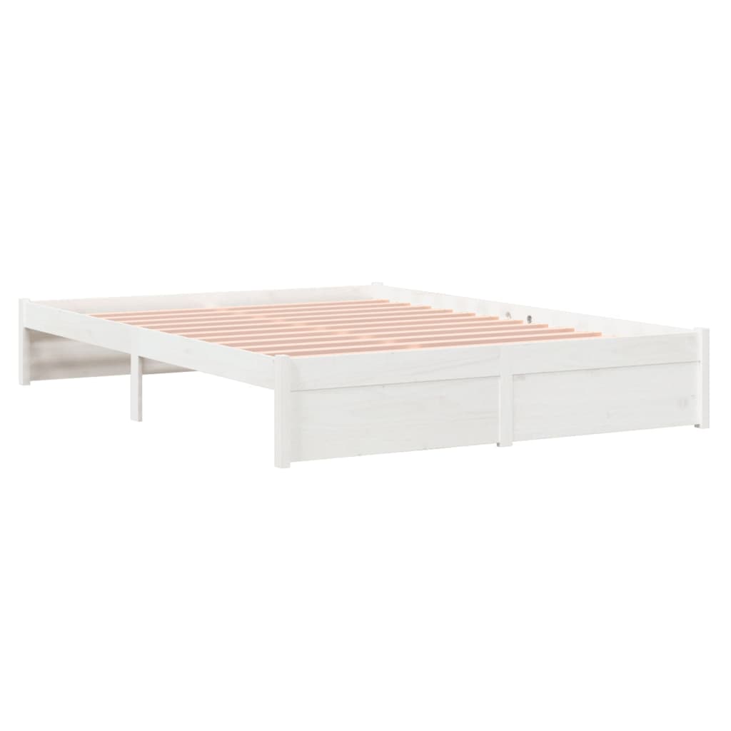 Sengeramme hvit heltre 150x200 cm King Size