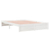 Sengeramme hvit heltre 150x200 cm King Size