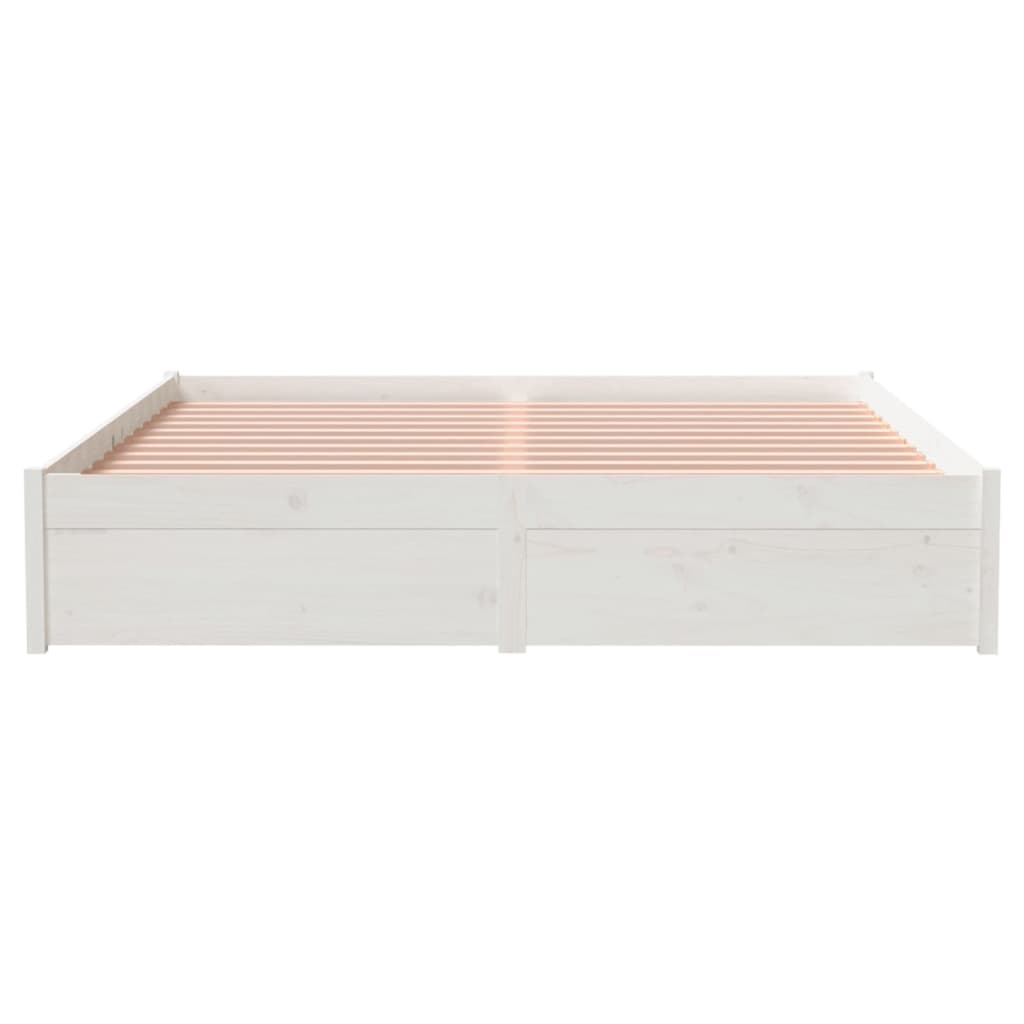 Sengeramme hvit heltre 150x200 cm King Size