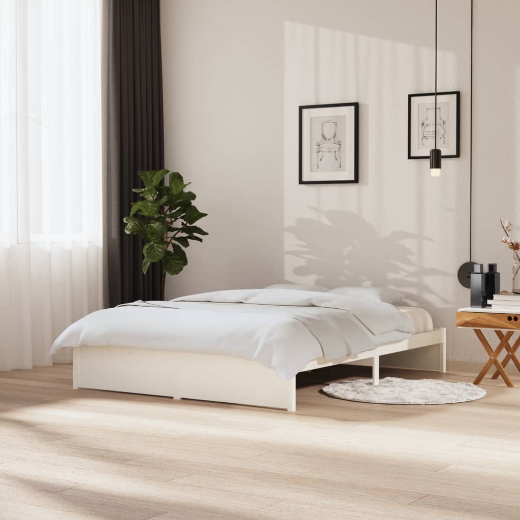 Sengeramme hvit heltre 150x200 cm King Size