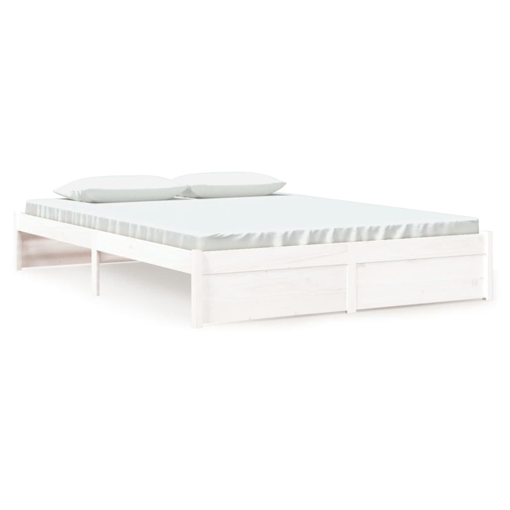 Sengeramme hvit heltre 160x200 cm