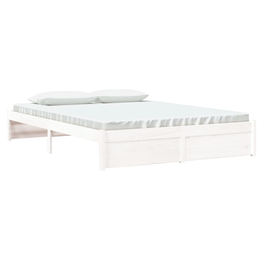 Sengeramme hvit heltre 160x200 cm