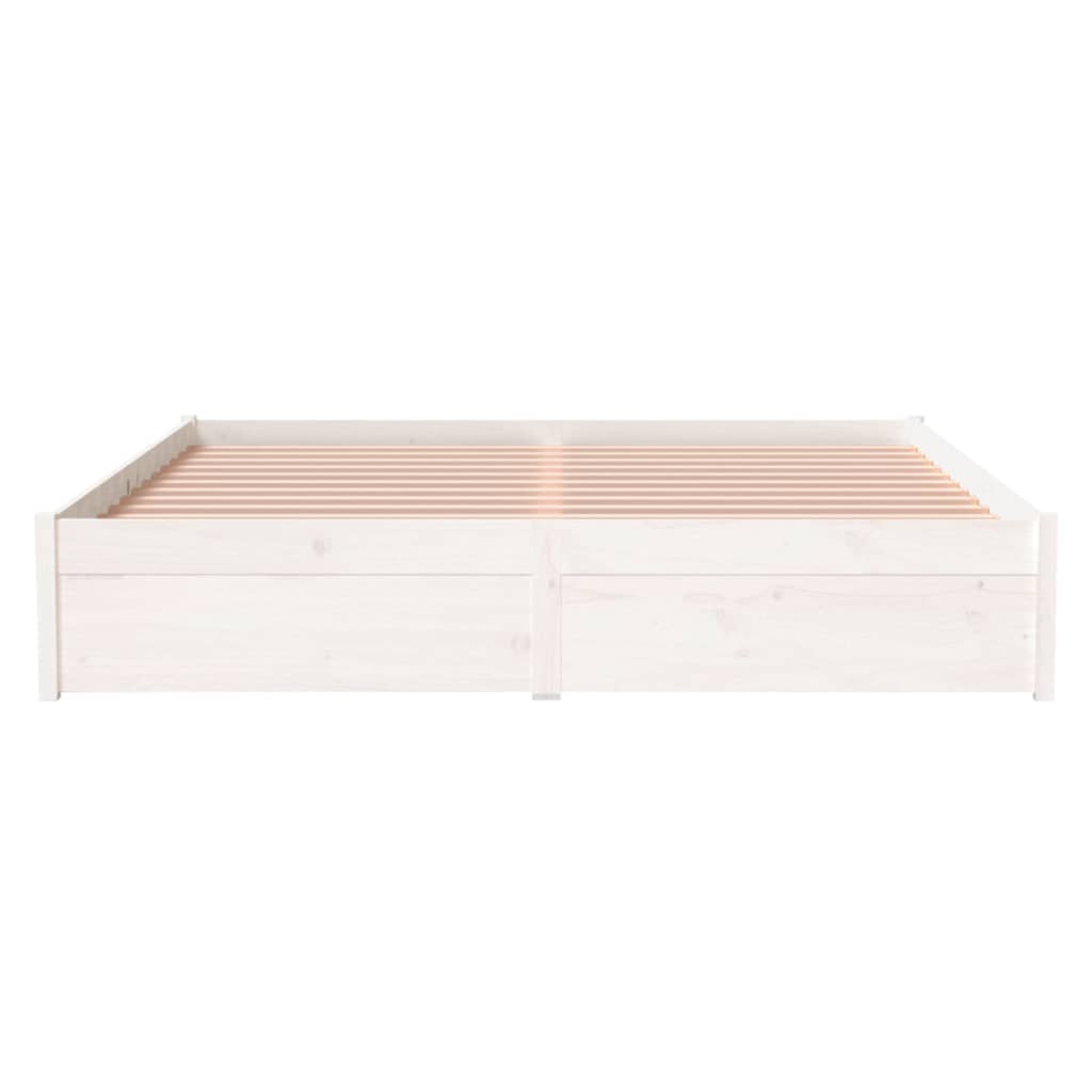 Sengeramme hvit heltre 160x200 cm