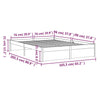 Sengeramme hvit heltre 160x200 cm