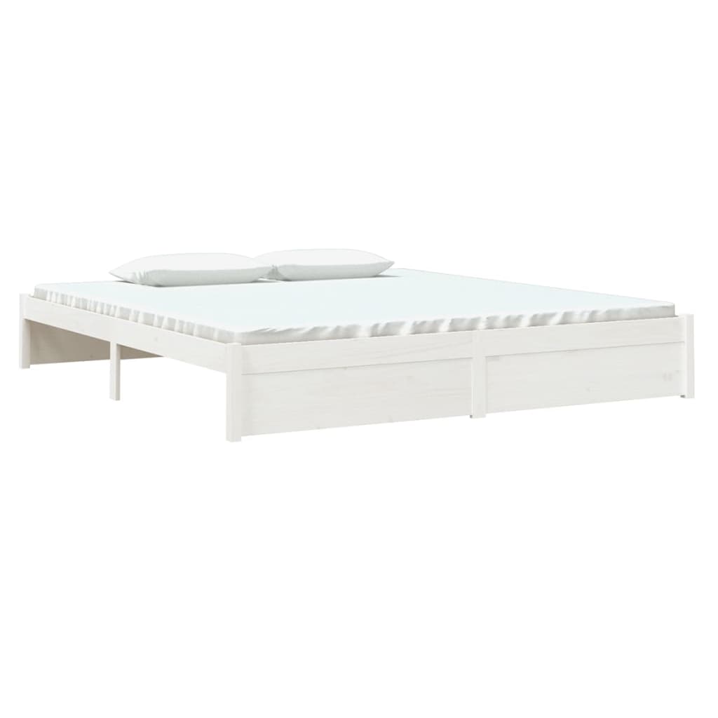 Sengeramme hvit heltre 180x200 cm Super King
