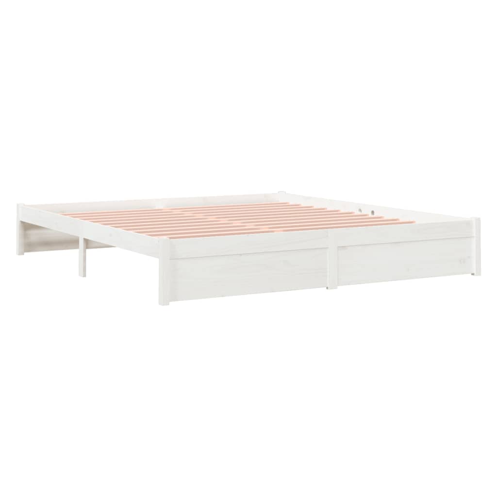 Sengeramme hvit heltre 180x200 cm Super King