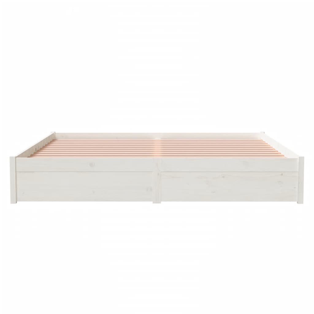 Sengeramme hvit heltre 180x200 cm Super King