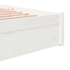 Sengeramme hvit heltre 180x200 cm Super King