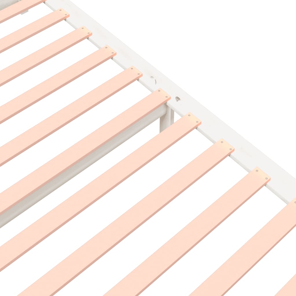 Sengeramme hvit heltre 200x200 cm