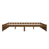 Sengeramme honningbrun heltre 200x200 cm