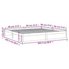 Sengeramme honningbrun heltre 200x200 cm