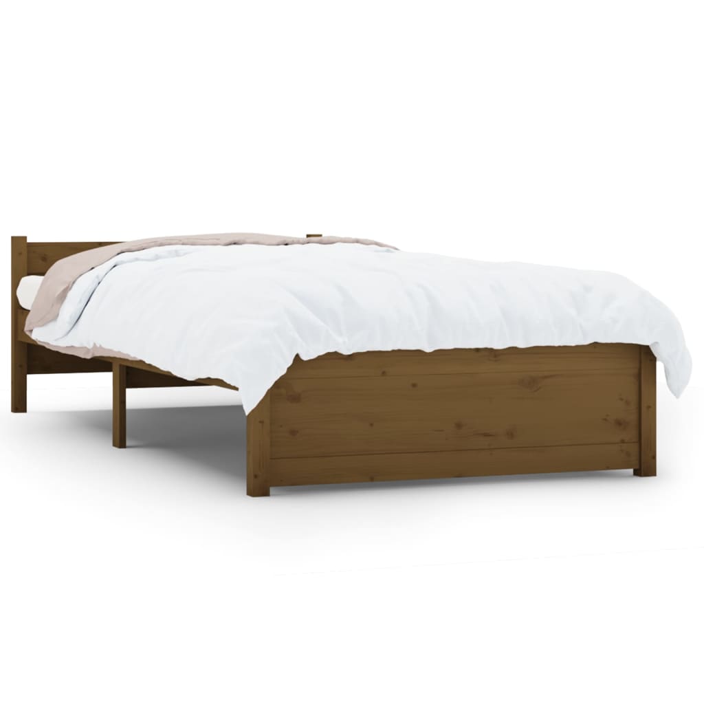 Sengeramme honningbrun heltre 75x190 cm Small Single