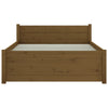 Sengeramme honningbrun heltre 75x190 cm Small Single