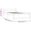 Sengeramme honningbrun heltre 75x190 cm Small Single