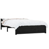 Sengeramme svart heltre 135x190 cm Double