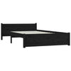 Sengeramme svart heltre 135x190 cm Double