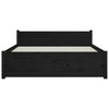 Sengeramme svart heltre 135x190 cm Double
