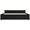 Sengeramme svart heltre 140x190 cm