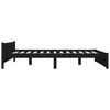 Sengeramme svart heltre 140x190 cm