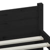 Sengeramme svart heltre 140x190 cm