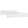 Sengeramme hvit heltre 200x200 cm