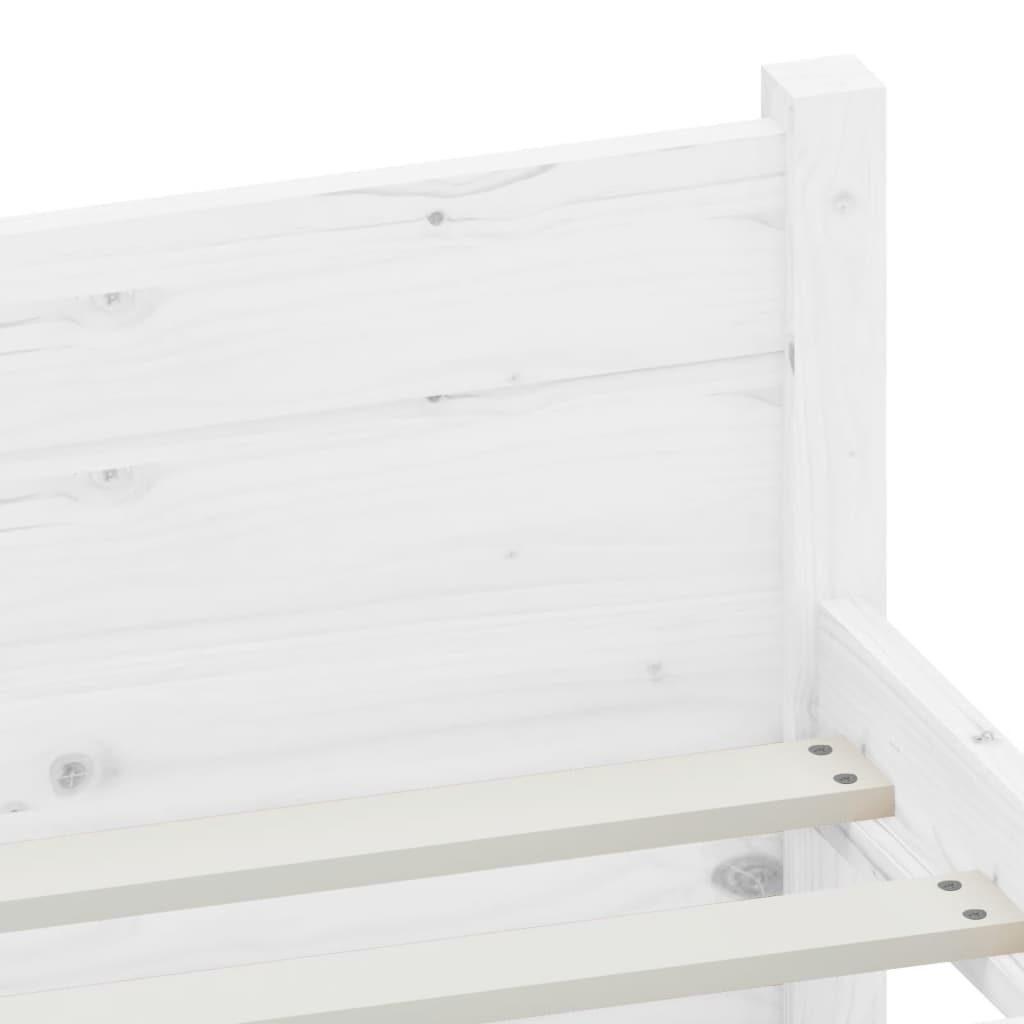 Sengeramme hvit heltre 200x200 cm