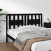 Sengegavl svart 125,5x4x100 cm heltre furu