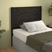 Sengegavl svart 81x4x100 cm heltre furu