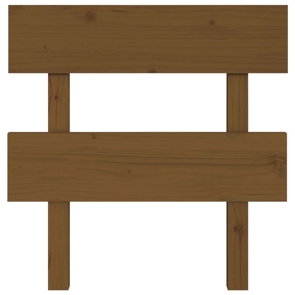 Sengegavl honningbrun 103,5x3x81 cm heltre furu