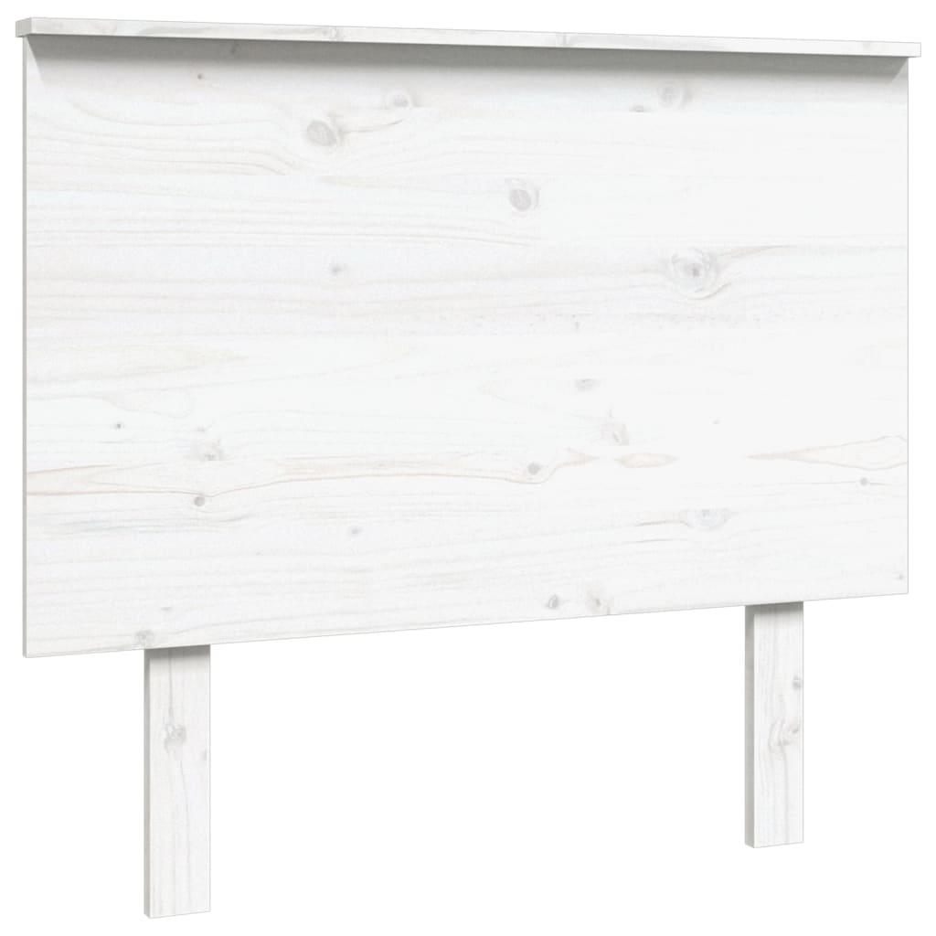 Sengegavl hvit 94x6x82,5 cm heltre furu