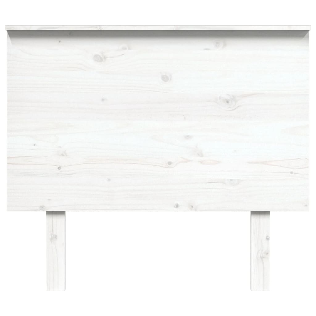 Sengegavl hvit 94x6x82,5 cm heltre furu