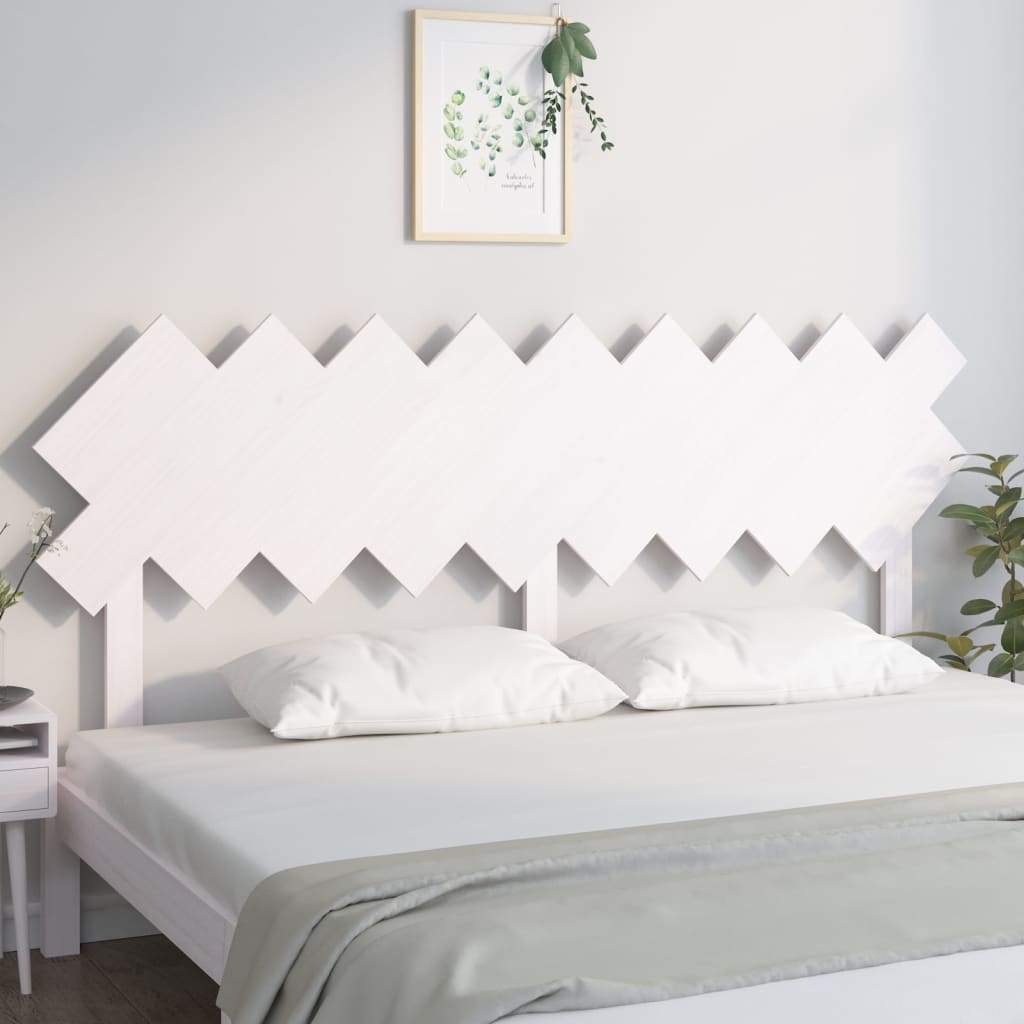 Sengegavl hvit 178x3x80,5 cm heltre furu