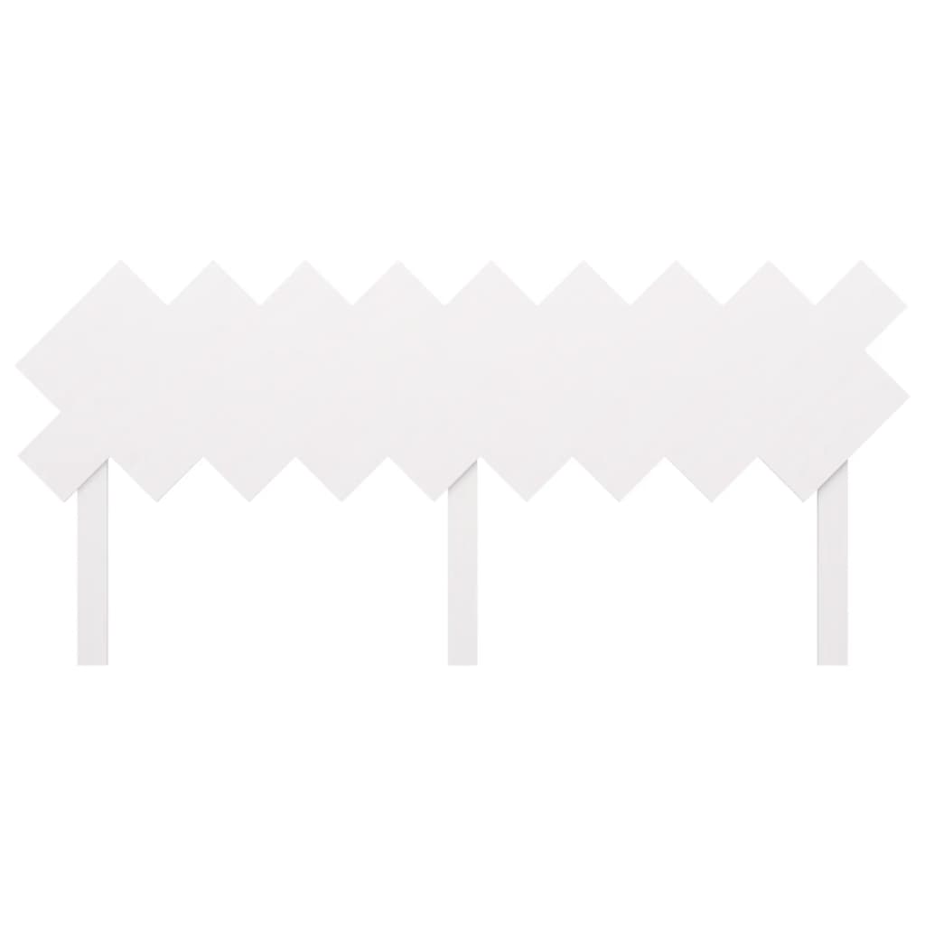Sengegavl hvit 178x3x80,5 cm heltre furu