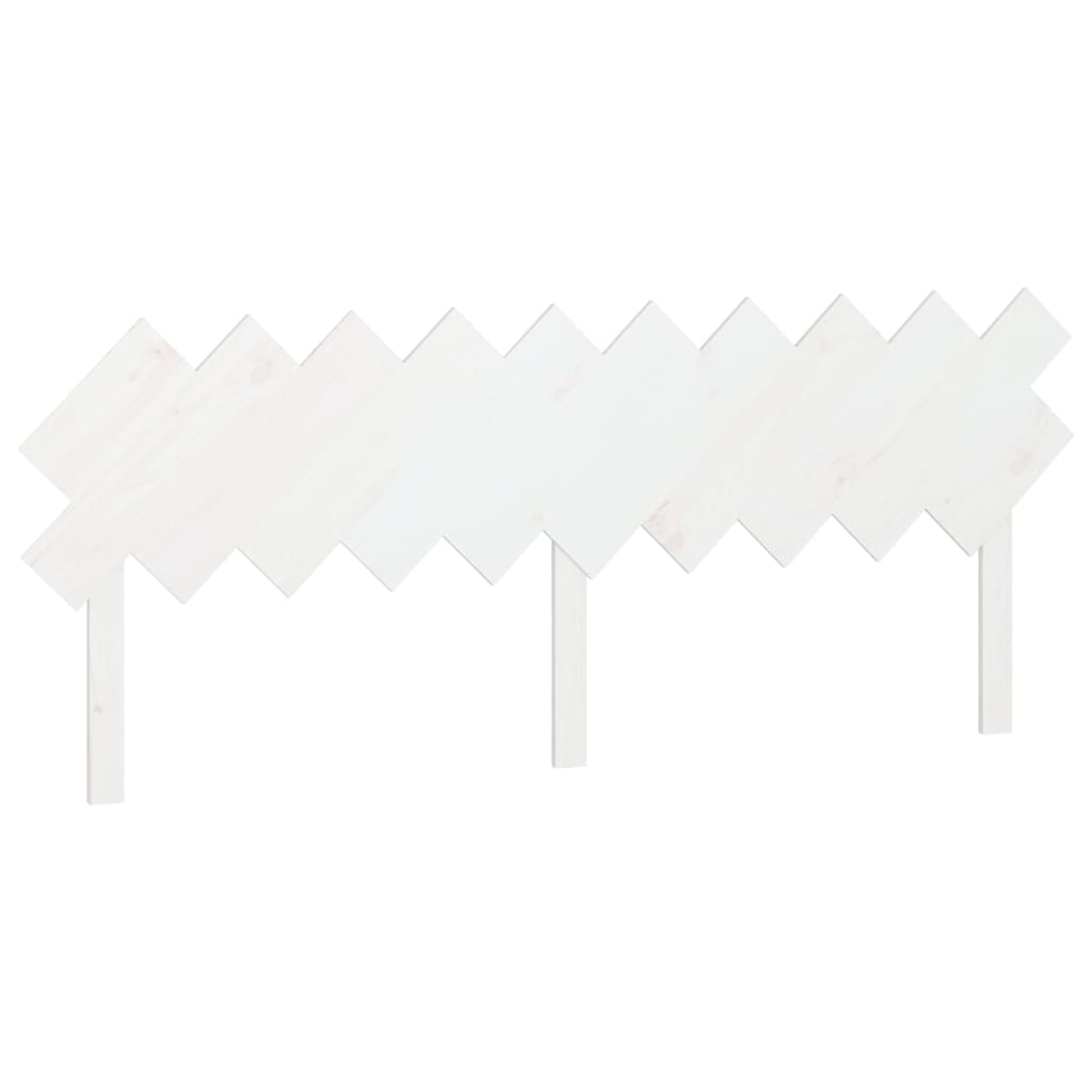 Sengegavl hvit 196x3x80,5 cm heltre furu