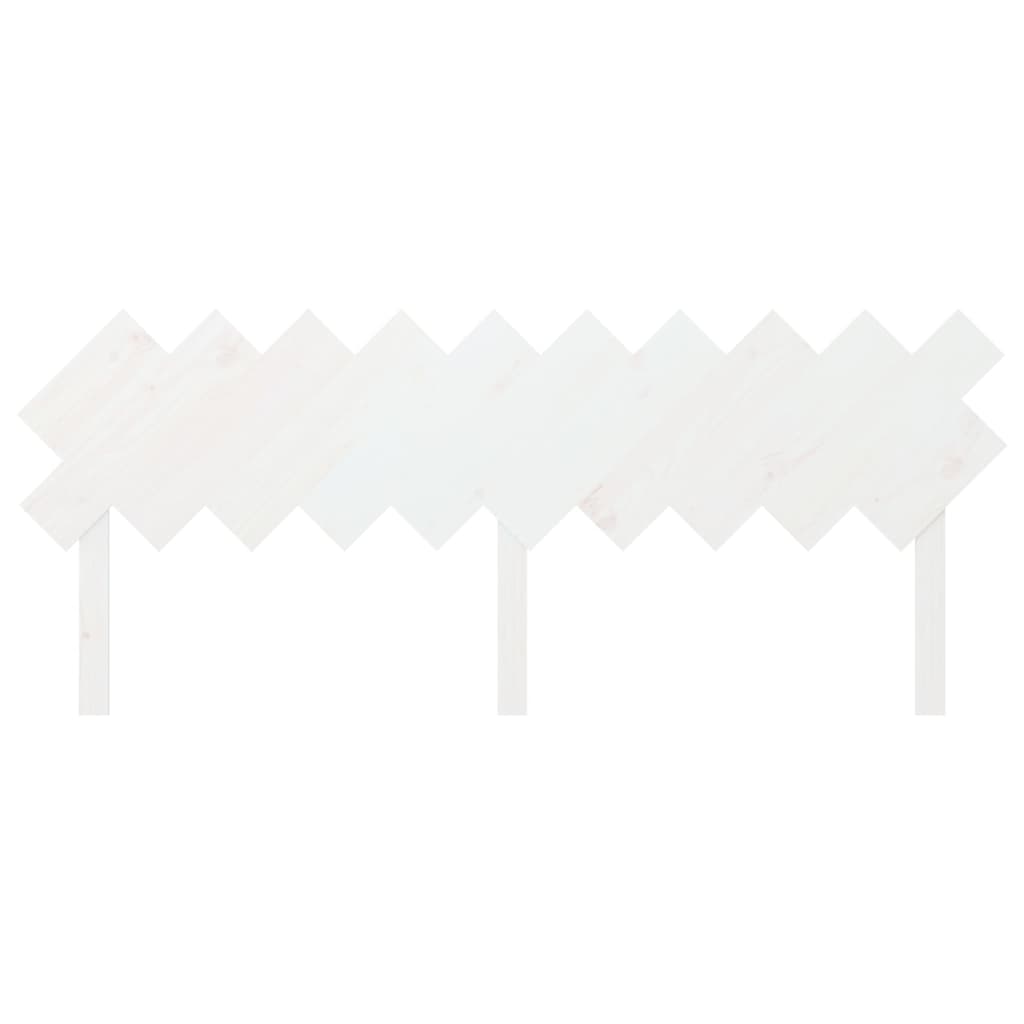 Sengegavl hvit 196x3x80,5 cm heltre furu