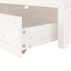 Sengeramme med skuffer hvit 90x200 cm