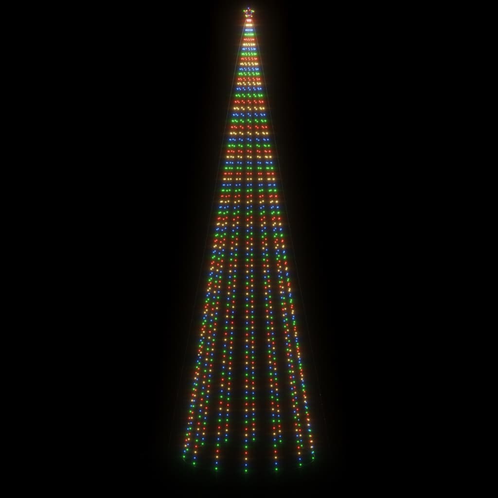 Juletre med bakkeplugg flerfarget 1134 lysdioder 800 cm