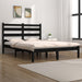 Sengeramme svart heltre furu 140x190 cm